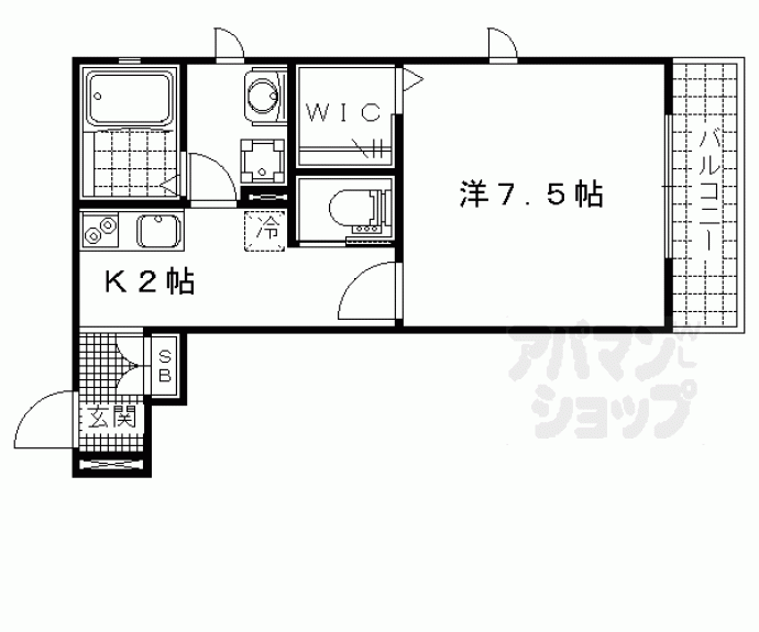 【ドミール山科】間取