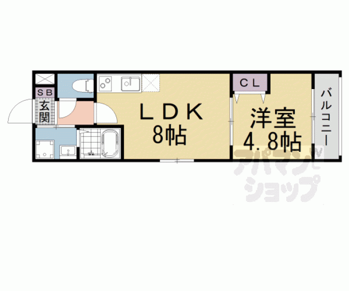 【Ｐｉｌｉｎａ山科西野】間取