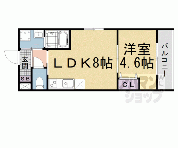 【Ｐｉｌｉｎａ山科西野】間取