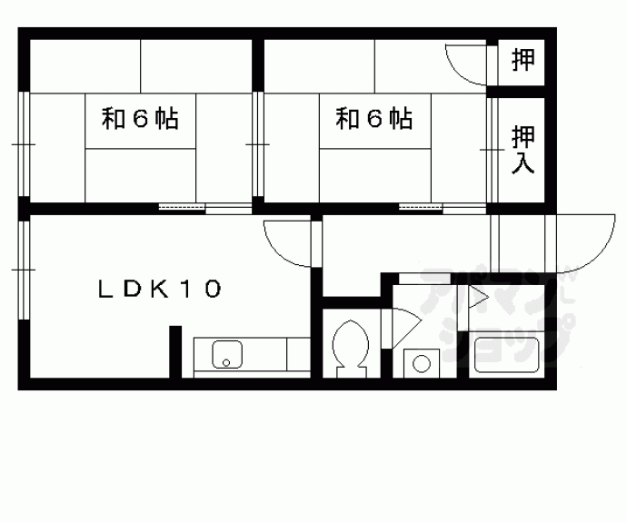 【コーポフレグランス】間取