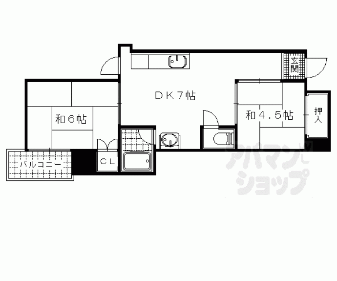 【レークハイツ瀬田】間取