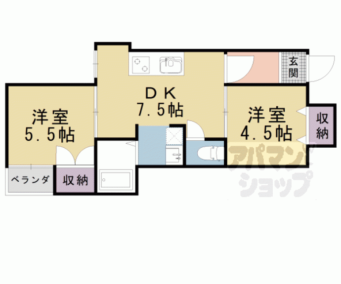 【レークハイツ瀬田】間取