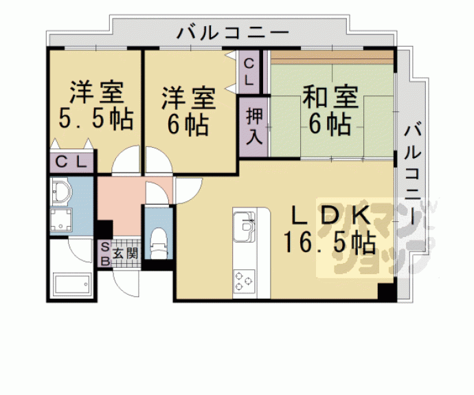 【忠兵衛ビル晴嵐】間取