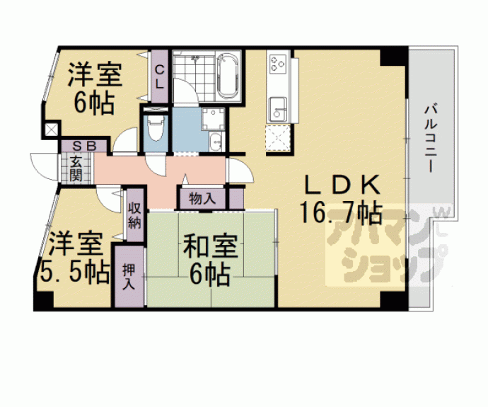 【忠兵衛ビル晴嵐】間取