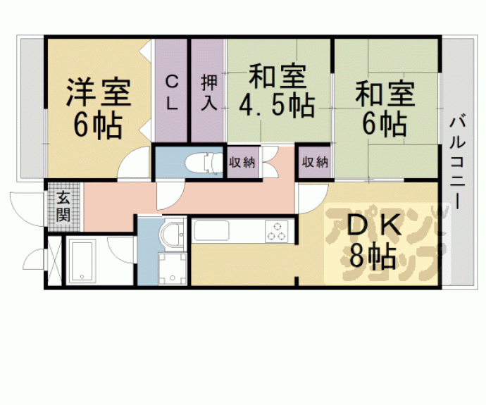 【エリセオびわ湖(ベルヴィ55)】間取