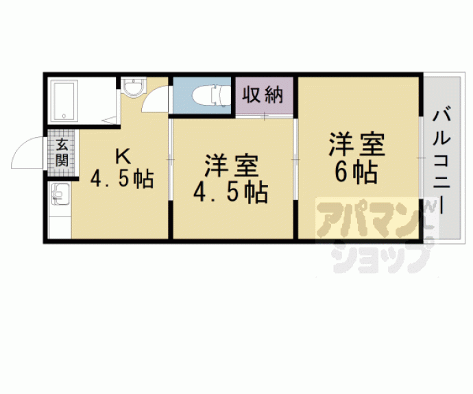 【ウズラマンション】間取