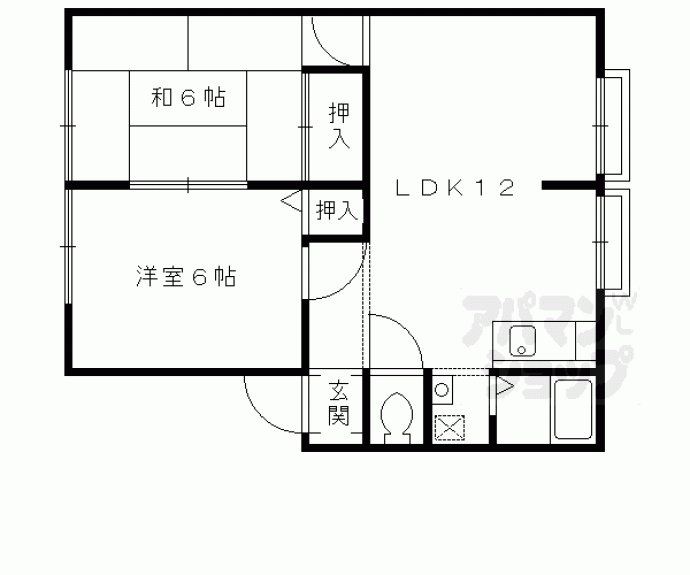 【サンライフあけぼの】間取
