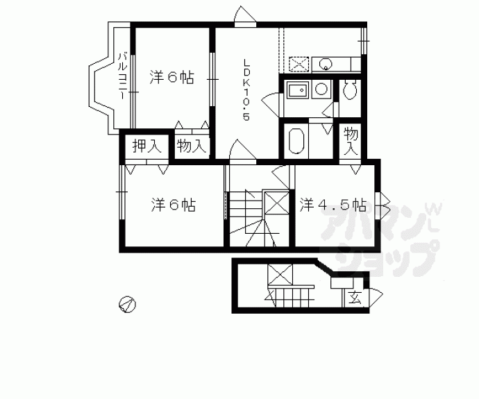 【サニーヴィラ壱番館】間取