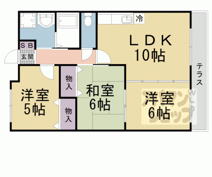 【フェイバリット淡海】間取