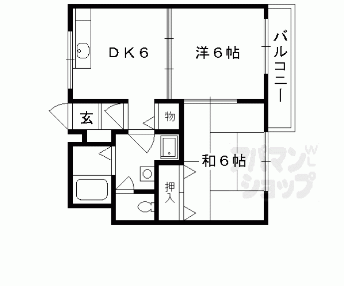 【サンパティーク　メゾン】間取