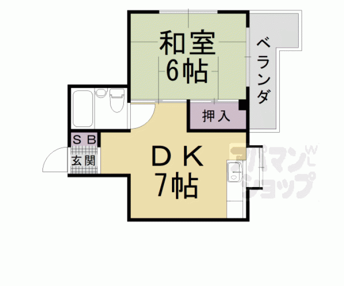 【コーポサン】間取