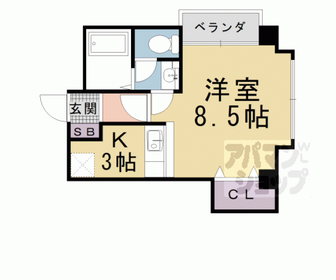 【メゾンシャルマン・エレガンテ】間取