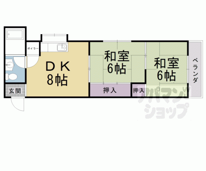 【マルシン四ノ宮ハイツ】間取