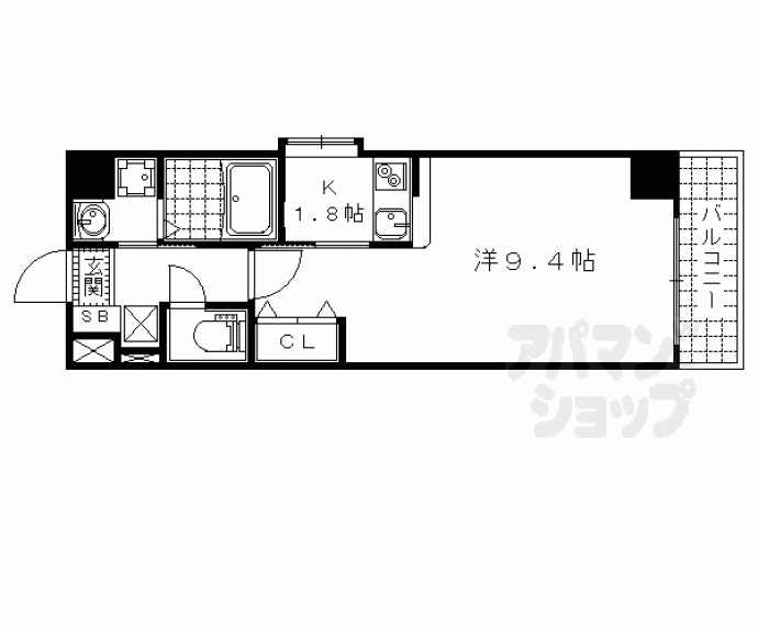 【イクスコート大津駅前】間取