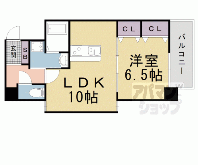 【高栄京町マンション】間取