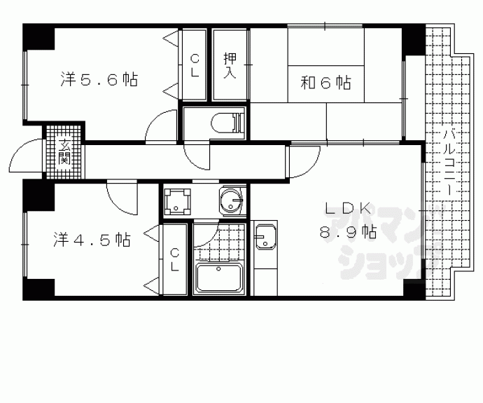 【パークコート大津】間取