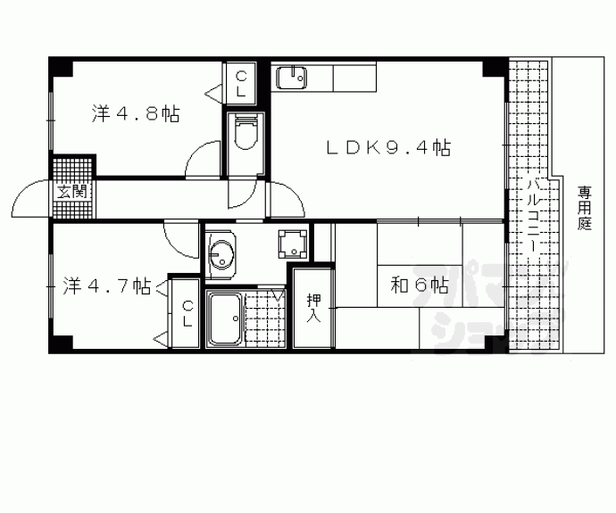 【サントナーレ勧学】間取