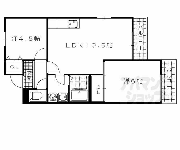 【パークコート大津ANNEX】間取