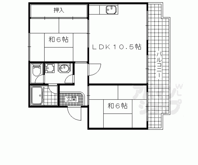 【サンシャイン芝田】間取