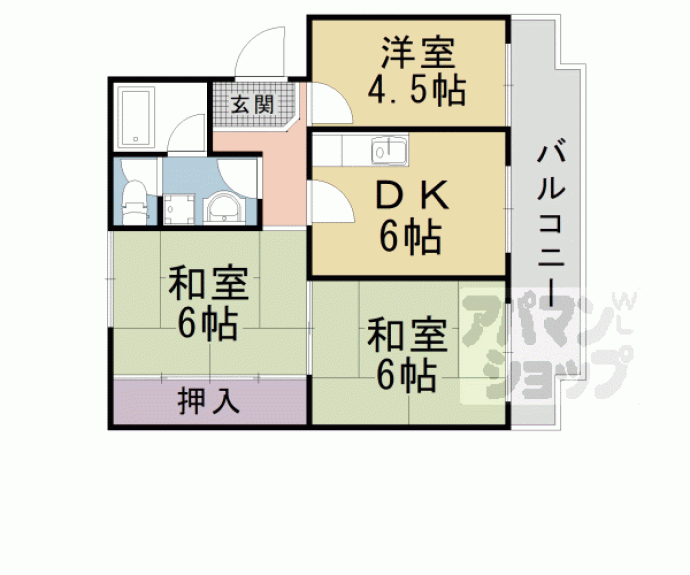 【サンシャイン芝田】間取