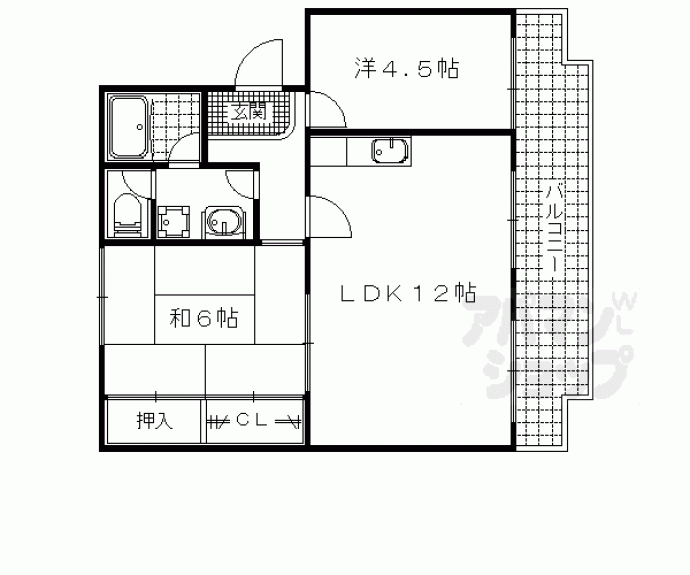 【サンシャイン芝田】間取