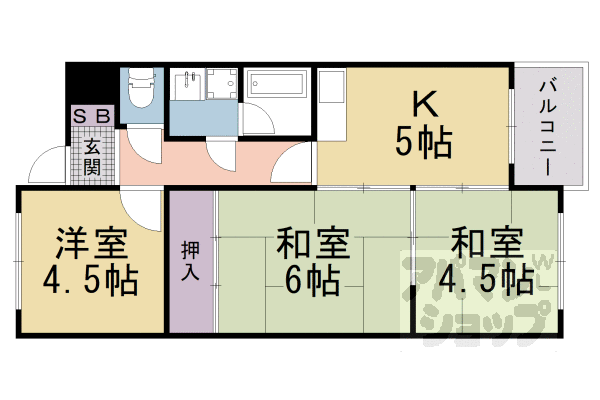 【コーポセシリア】間取