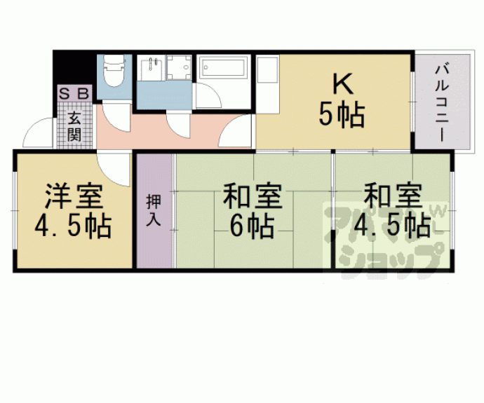 【コーポセシリア】間取