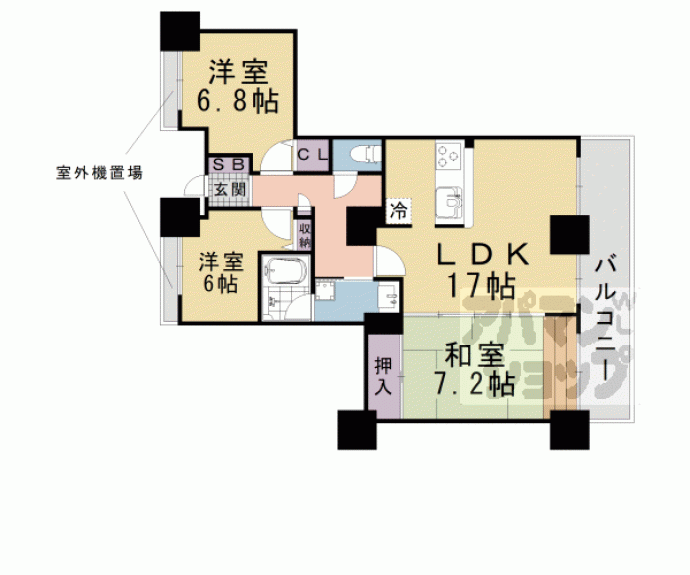 【ファーストタワー大津ＭＡＲＹ】間取