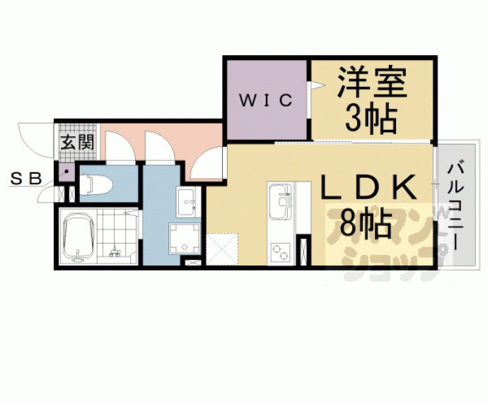 【フローラ堅田】間取