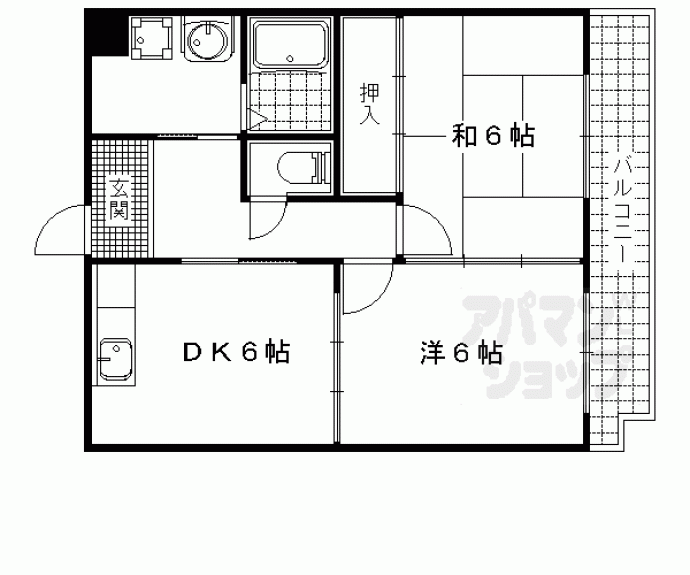 【ニュー大将軍松兼Ⅱ】間取