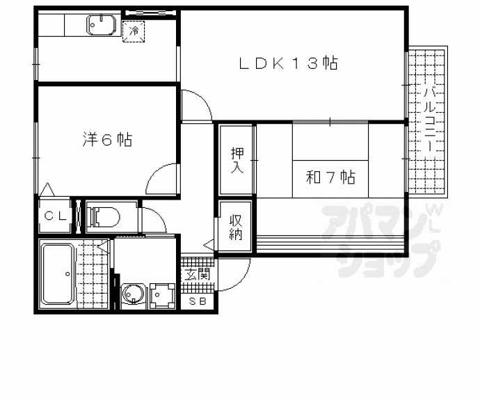 【フルーレ高砂】間取