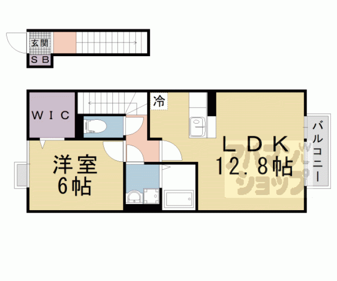【リビングタウン唐崎　Ａ棟】間取