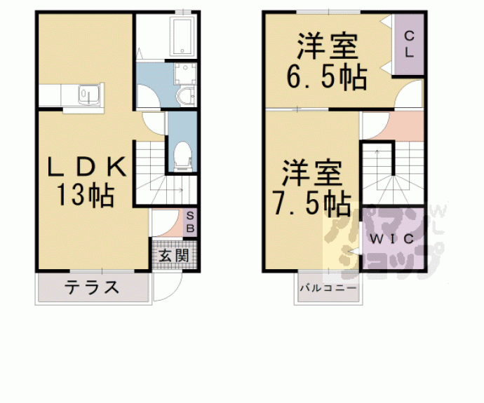【レストヴィラージュ　Ａ棟】間取