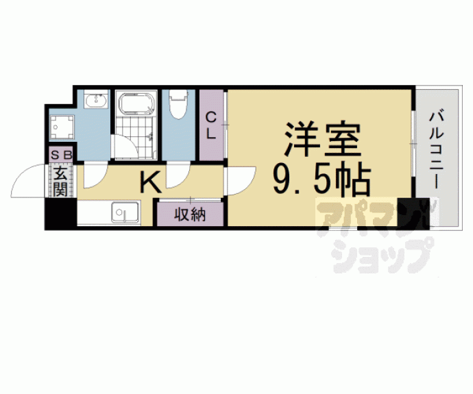【エンゼルプラザ瀬田駅前】間取