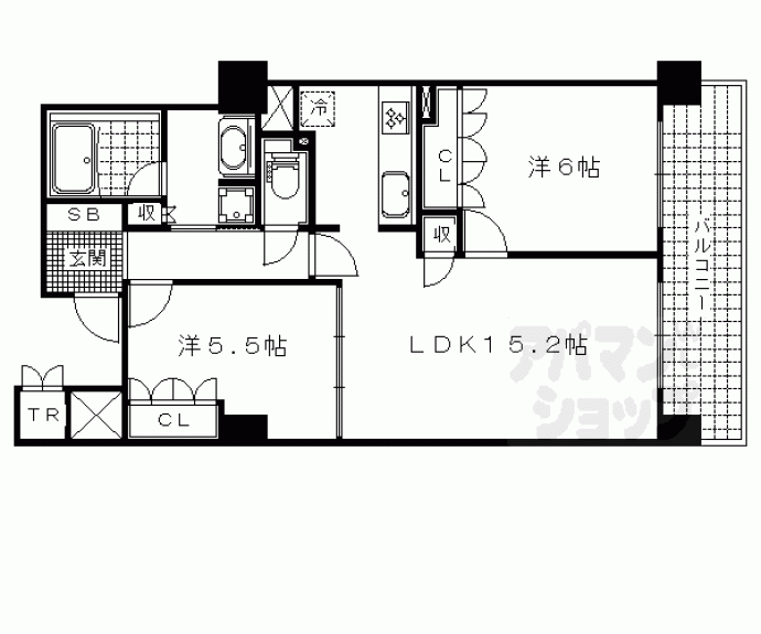 【プラウドタワー大津】間取