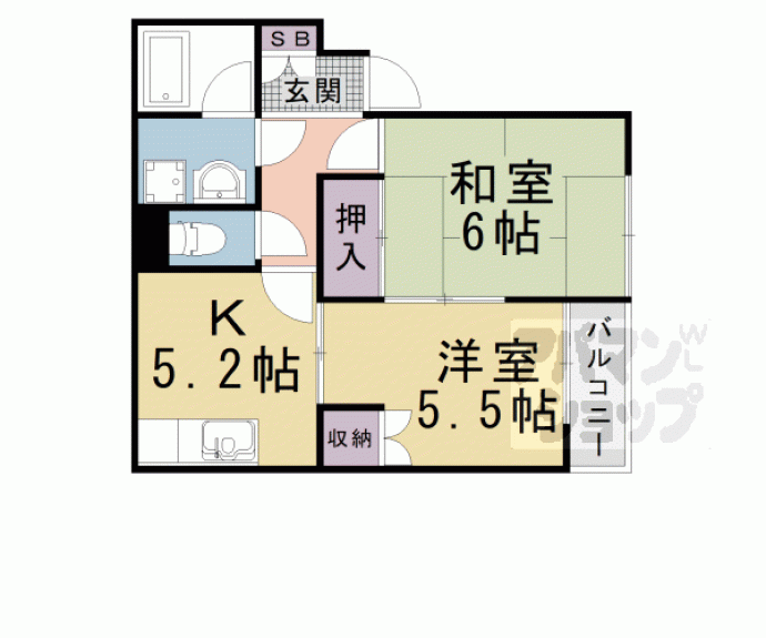 【Ｂｅｌｌ　Ｅｔｏｉｌｅ　Ⅱ】間取