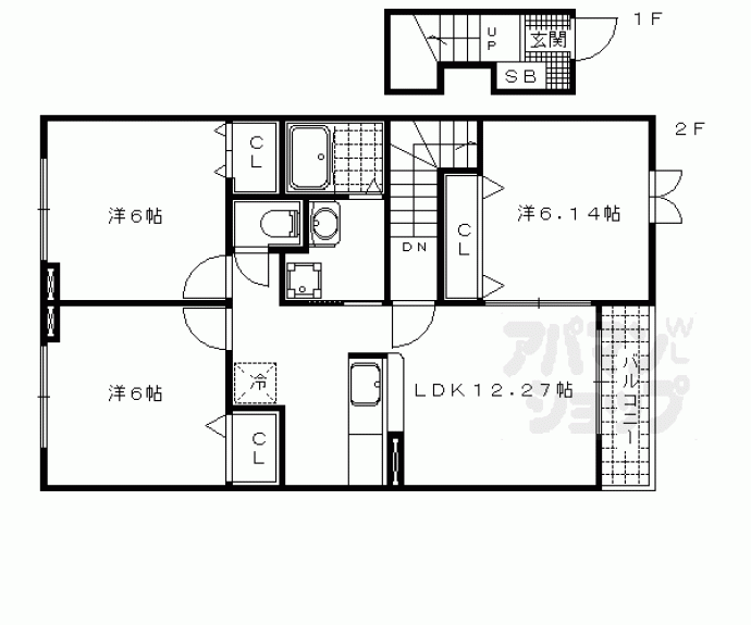 【シャルマン　コピーヌ】間取