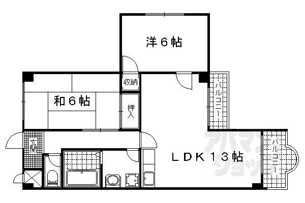 【ガーデンスクエア瀬田】間取