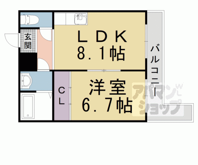 【ブエナビスタ大津ウエスト】間取