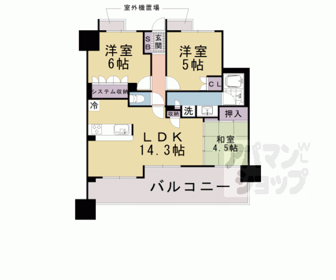 【サンクタス大津ヴィラージオ】間取