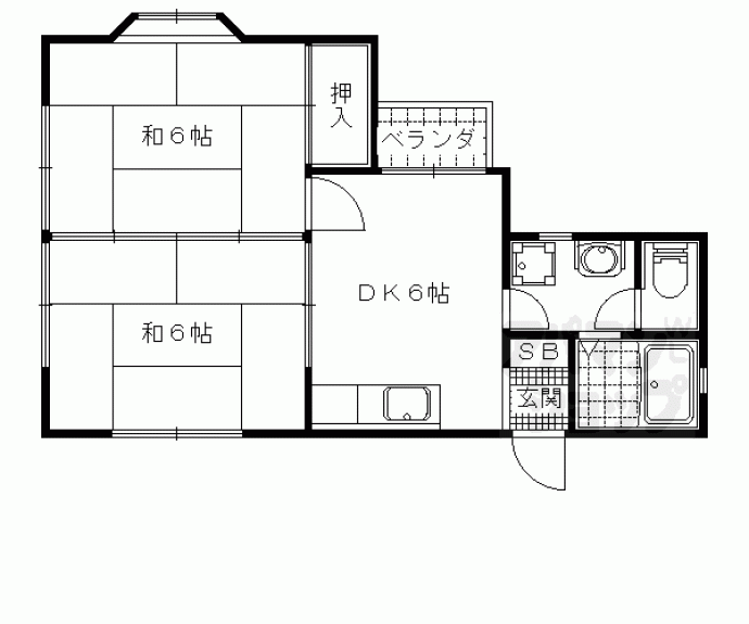 【レイクハイツⅡ】間取