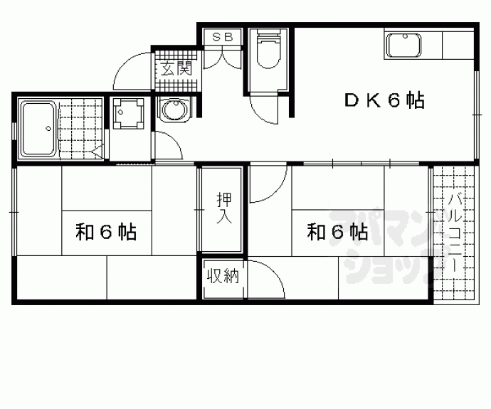 【レイクハイツⅡ】間取
