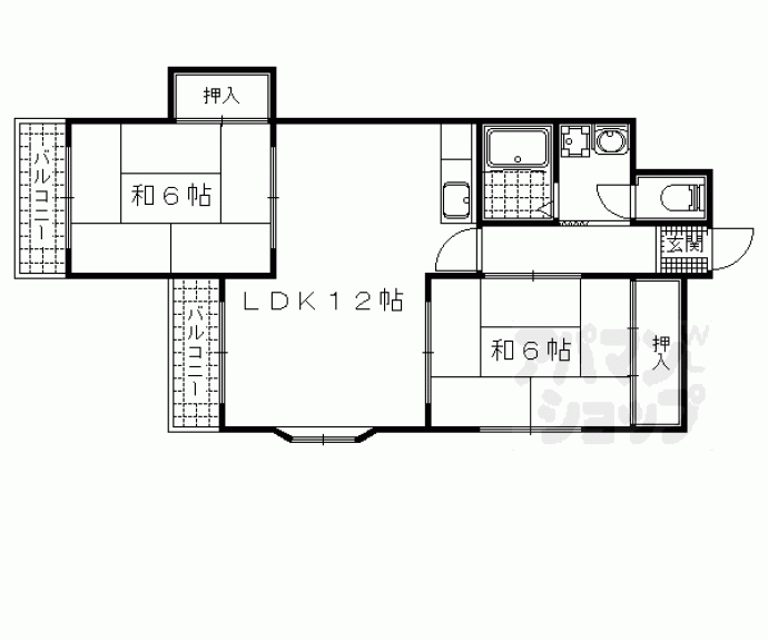 【ムーンサークル８８】間取