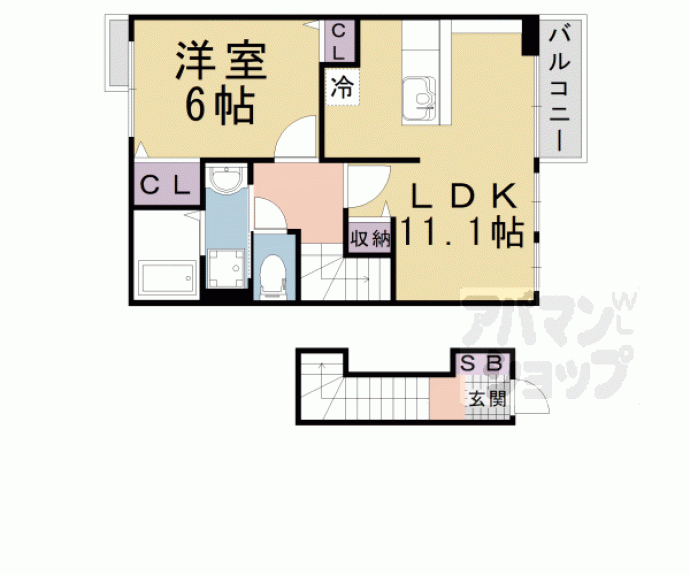 【リバティ　スペースⅢ】間取