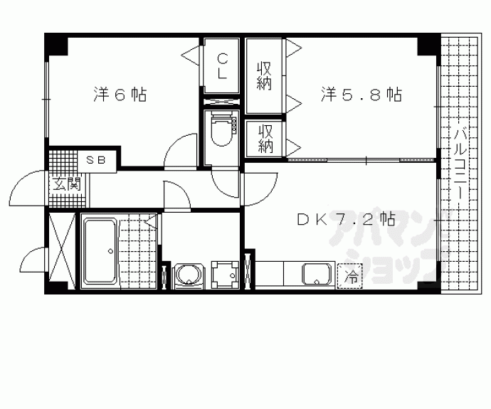 【パルテーヌ純】間取