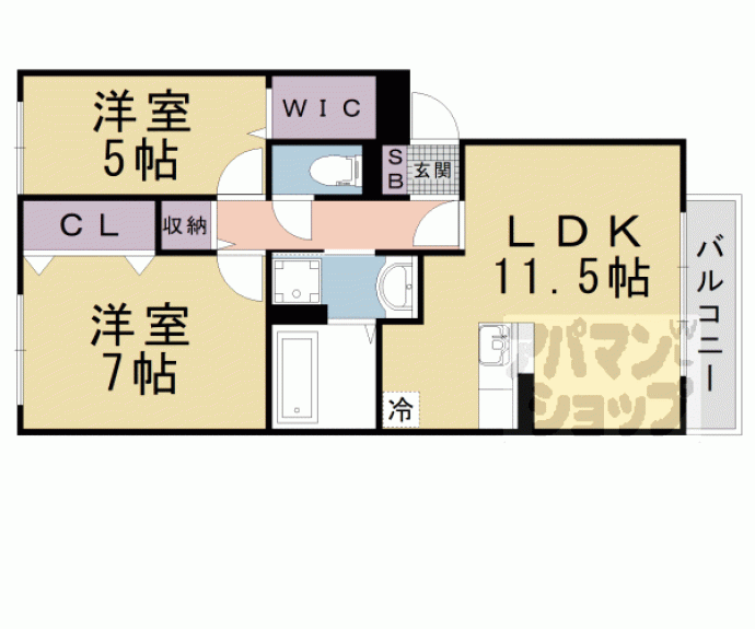 【フォレストコート】間取