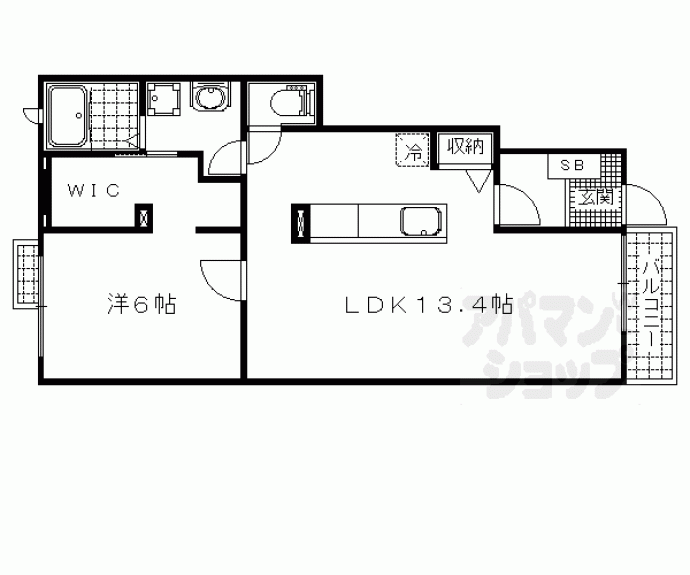 【ビ・オーラ千(SEN)】間取