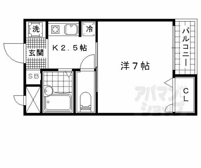 【第４８長栄レイク唐橋】間取