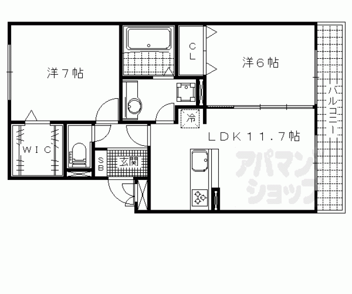 【セゾンボラール】間取