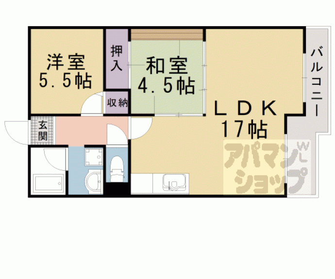 【パールハイツ打出浜】間取